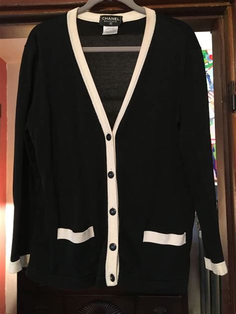 chanel rue cambon sweater|chanel black and white cardigans.